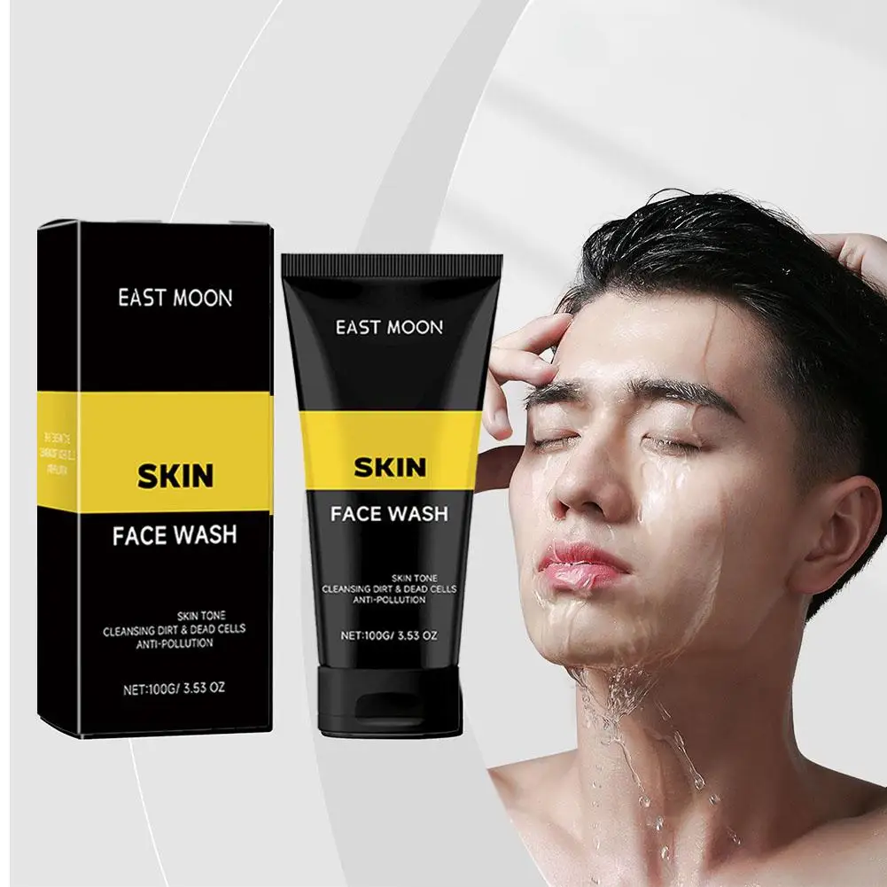 Men Facial Cleanser Face Washing Moisturizing Man Skin Care Oil Control Blackhead Remove Scrub Cosmetics Deep Norishing 100g