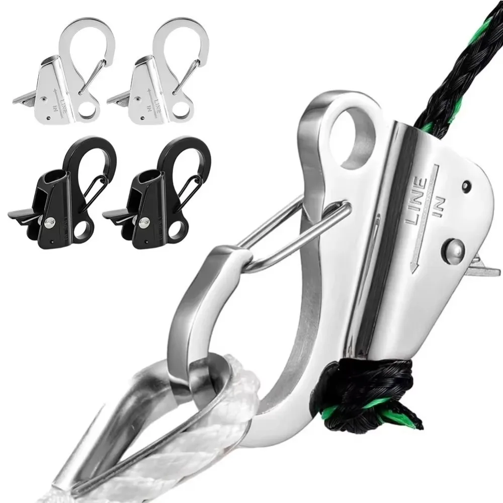Useful Stainless Steel Boat Clip 3/8 Inch 5/8 Inch Boat Anchor Hook Easy To Use Quick Threading Quick Release Bumper Marine Use