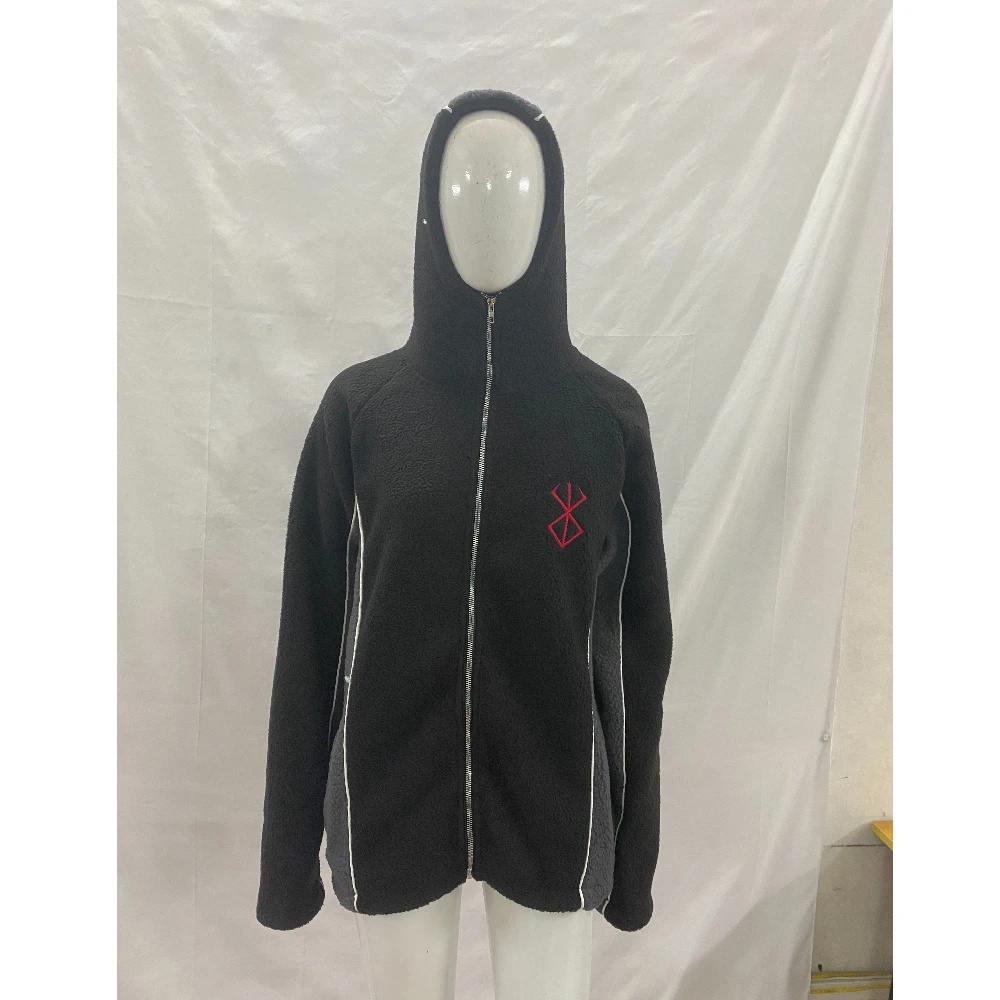 الخريف الرجعية الهيب هوب الشارع لامب كنزة بغطاء رأس من الصوف فضفاض عادية الربط أسود رمادي هوديي المطرزة تنوعا y2k للجنسين