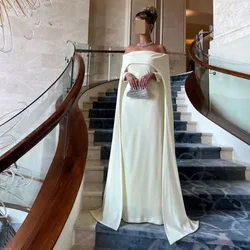 Simple Off the Shoulder Formal Evening Dress 2023 Slim Chiffon Floor-Length Mermaid High-end Custom Prom GownsCL-778