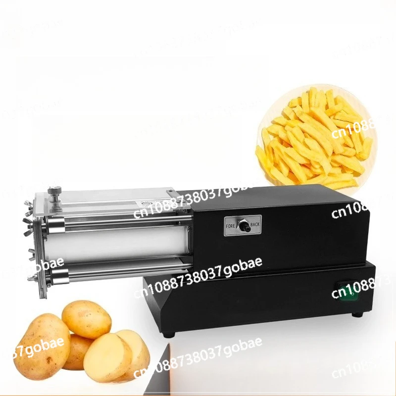 

Electric strip cutting machine Commercial automatic potato radish cucumber fries stainless steel strip cutting machine