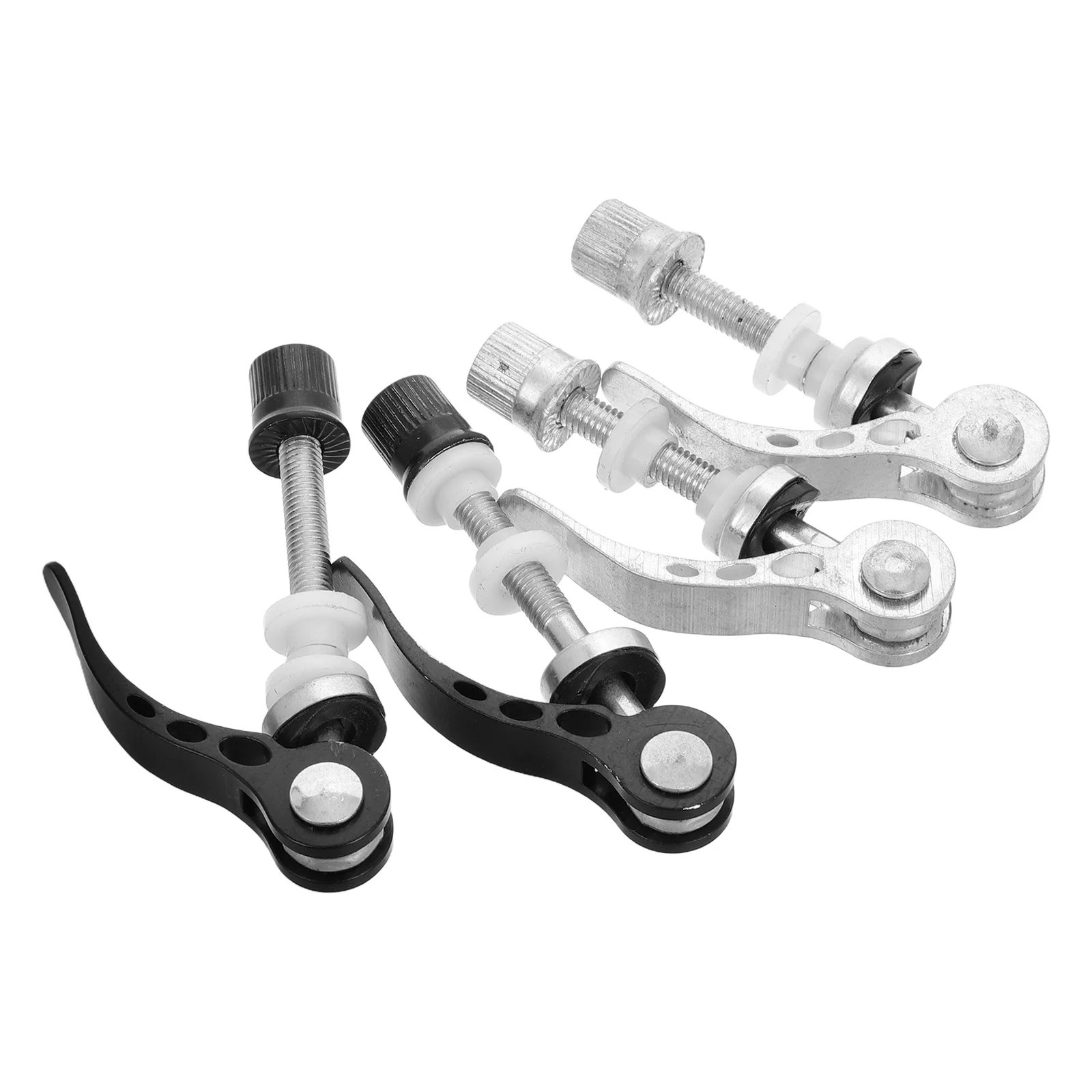 

4Pcs Seat Post Quick Release Clamp Bicycle Aluminum Alloy Clamp Tool-Free Adjustment for Mountain Road Bike Saddles