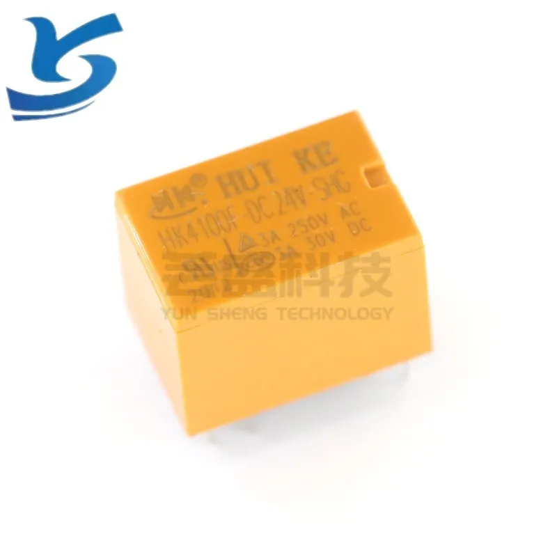 Hk4100f-dc24v-shg реле 5 В, 12 В, 24 В, оригинальный новый источник питания переменного/постоянного тока DIP, 4-контактный, 5-контактный