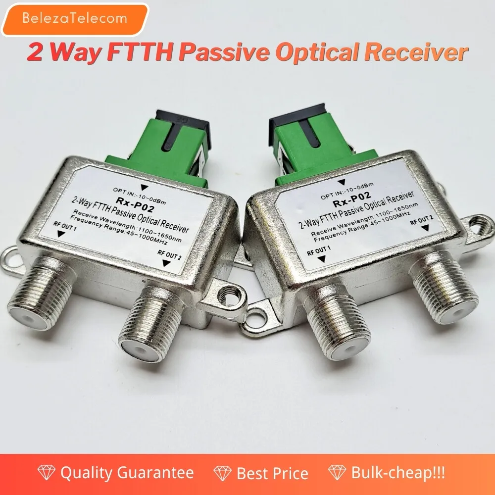 Power Passing CATV Splitter 2-Way 5-1000MHz Low Loss for Antenna/TV/Digital Signal (10 PCS/Lot)