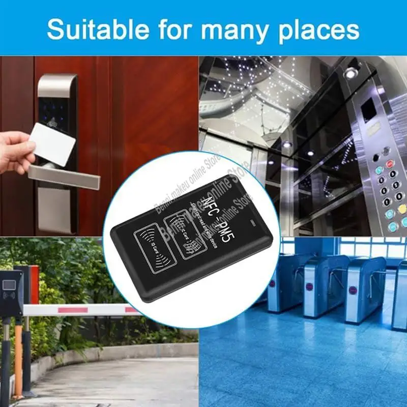 

IC/ID Reader Writer NFC Encryption Decoding Duplicator 125Khz 13.56Mhz Frequency Copier RFID Card Reader-ABVP