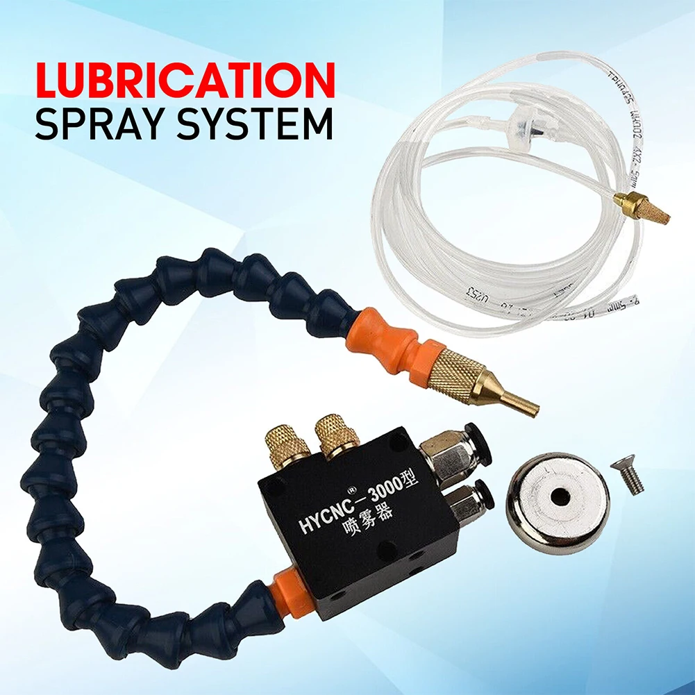

Mist Cooling Lubricant Spray Cooling Sprayer Mist Coolant Lubrication Spray System For CNC Lathe Milling Drill Engraving Machine