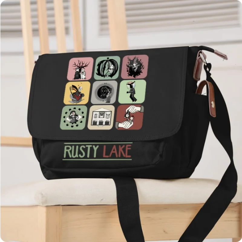 Bolsa de mensajero Oxford informal de Anime, bolso de hombro escolar, regalo para estudiantes y adolescentes, regalo de Cosplay, oxidado Lake, B739