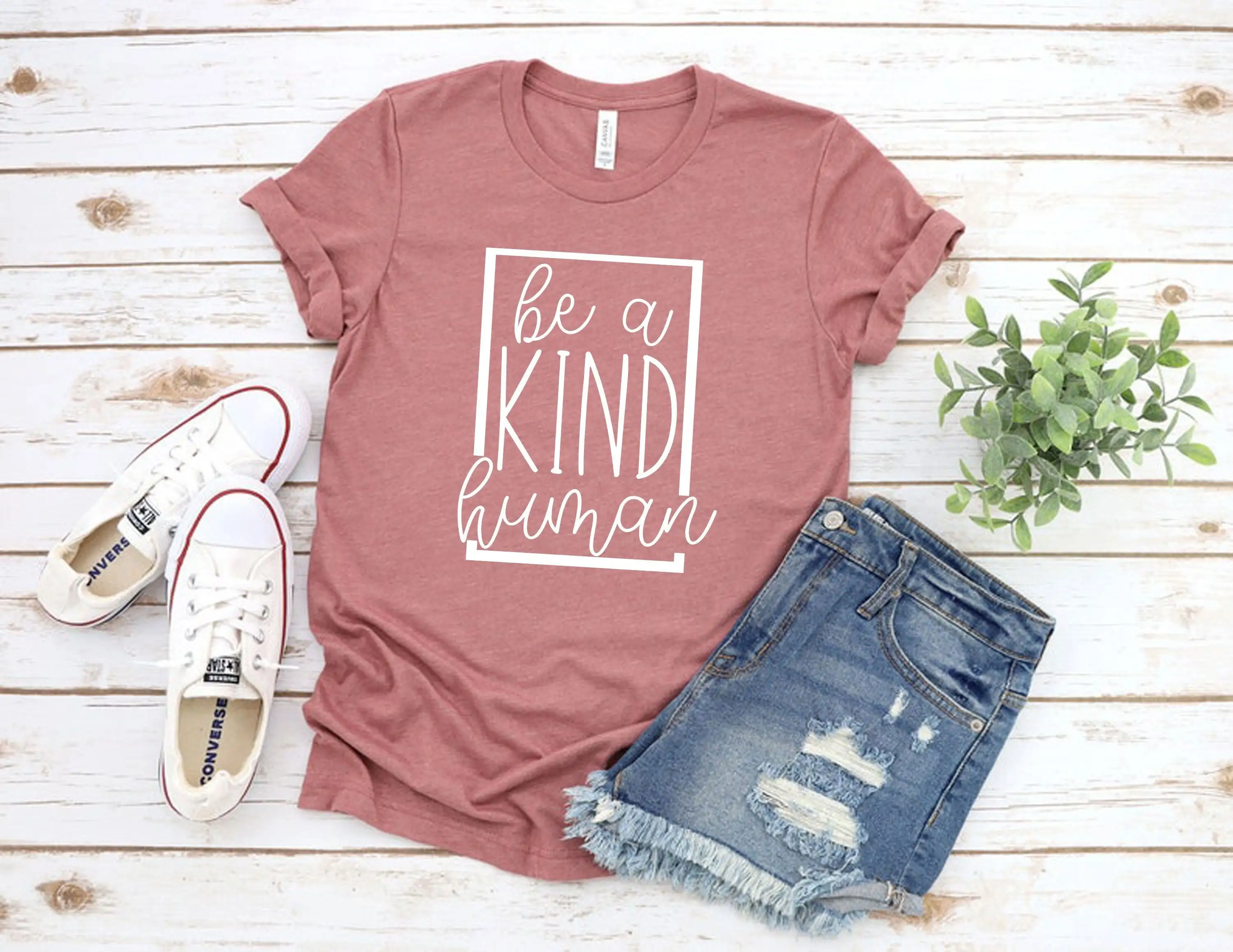 Kindness T Shirt Teacher Be A Kind Human Inspirational Woman Motivational Idea Positive Vibes Brunch