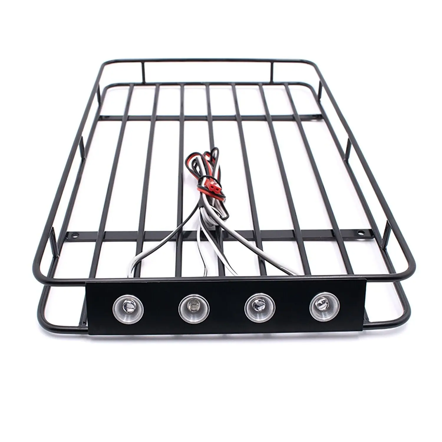 LCX Racing 1/10 RC Crawler Metal Luggage Tray Roof Rack for Traxxas TRX4 Axial SCX10 II III Gen8 Gen9 Upgrades Parts Accessories