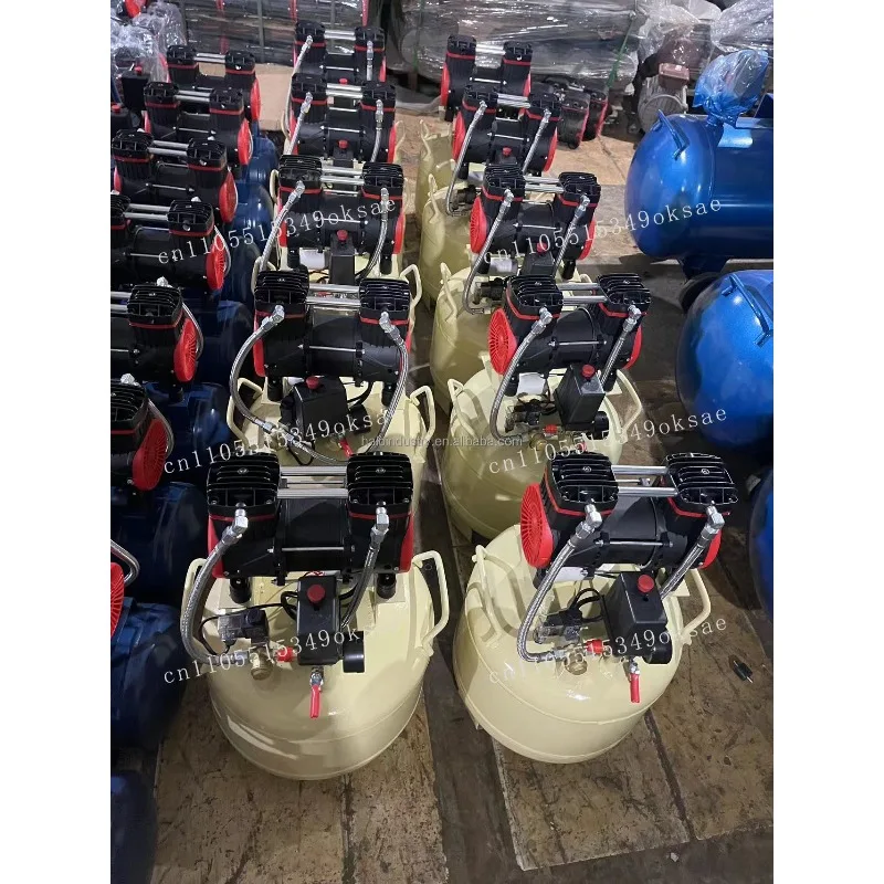 Neuer ölfreier und geräuschloser 6,8 PS 140 l 8 bar Luftkompressor