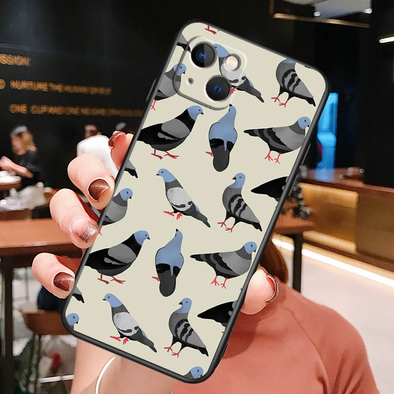 Pigeons Collage Case For iPhone 12 Pro Max 13 Mini For iPhone 11 Pro Max X XR XS 7 8 Plus SE 2020 Cover