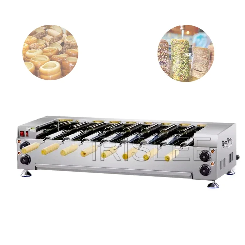 Electric/Gas Chimney Cake Maker Rolling Waffle Machine Pancake Baker Commercial Dessert Oven Machine