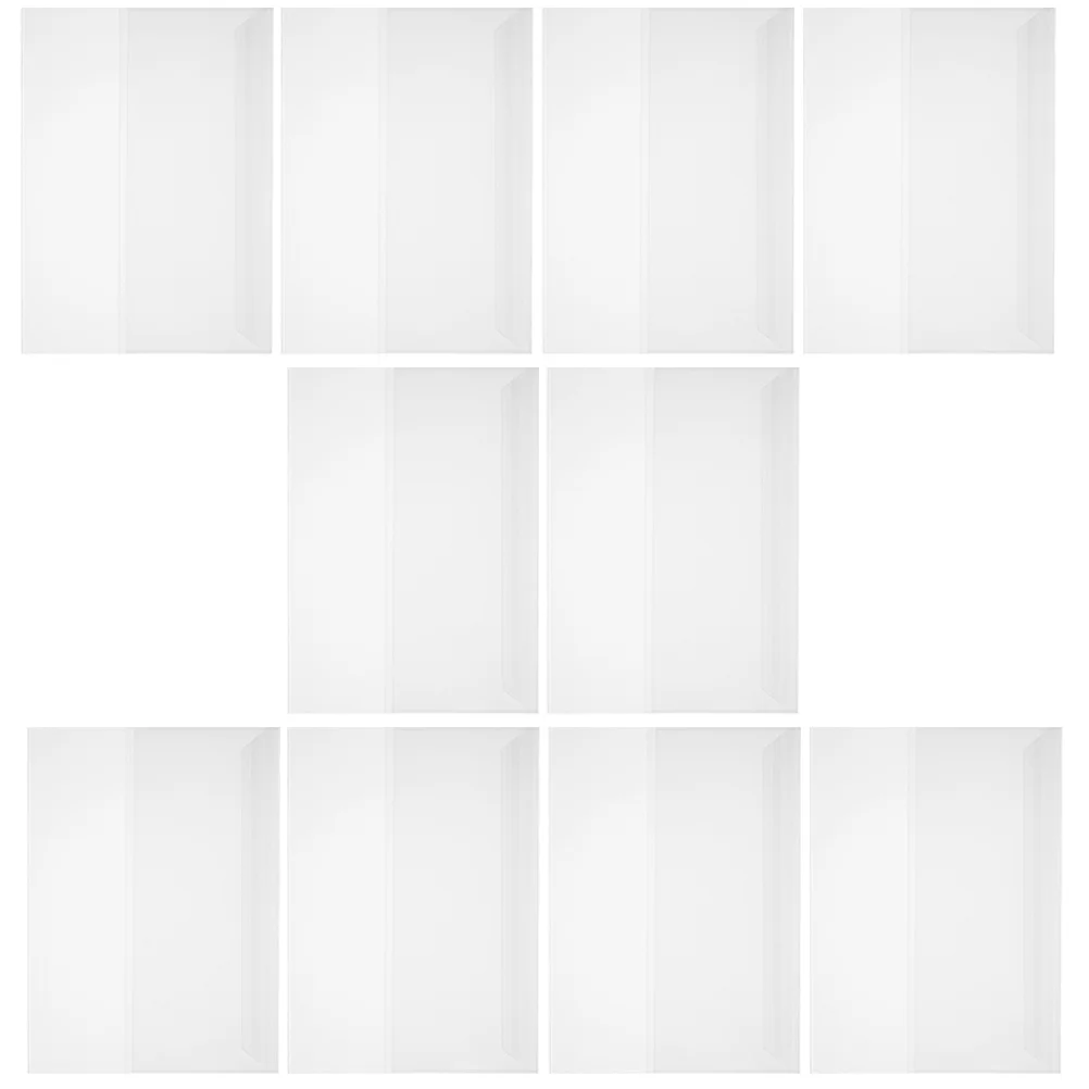 10 Sheets A4 Waterproof Book Film Transparent Anti-Scratch Plastic Cover Reusable Protector for Textbooks Notebooks Documents