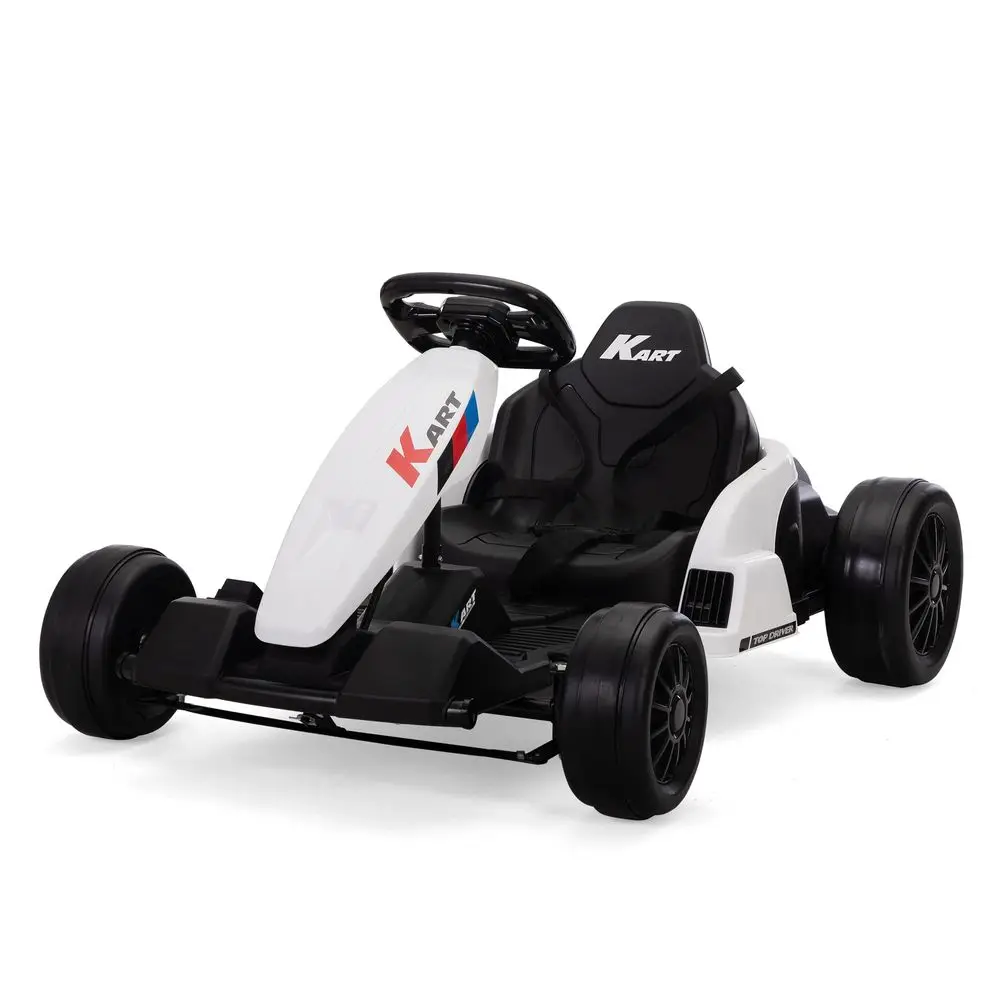 

24V Go Kart with Protective Suit, Electric Drift Kart for Kids 416 Year, Ride on Car, 8 MPH Battery Powered Crazy Cart for Kids