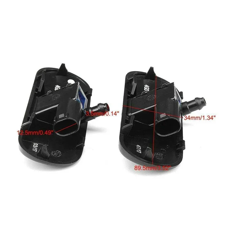 سيارة الجبهة الزجاج الأمامي فوهة غسالة الزجاج الأمامي رذاذ طائرة 3C8955987 لأودي A3 A4 Q3 Q5 Q7 A7 TT 4GD955987 4GD955988