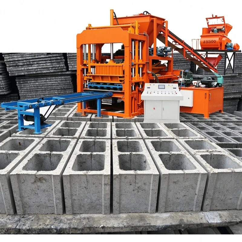 Hollow Block Brick Making Machine Automatic Concrete Cement Block Making Machine Interlocking Paving Brick Maker Equipment