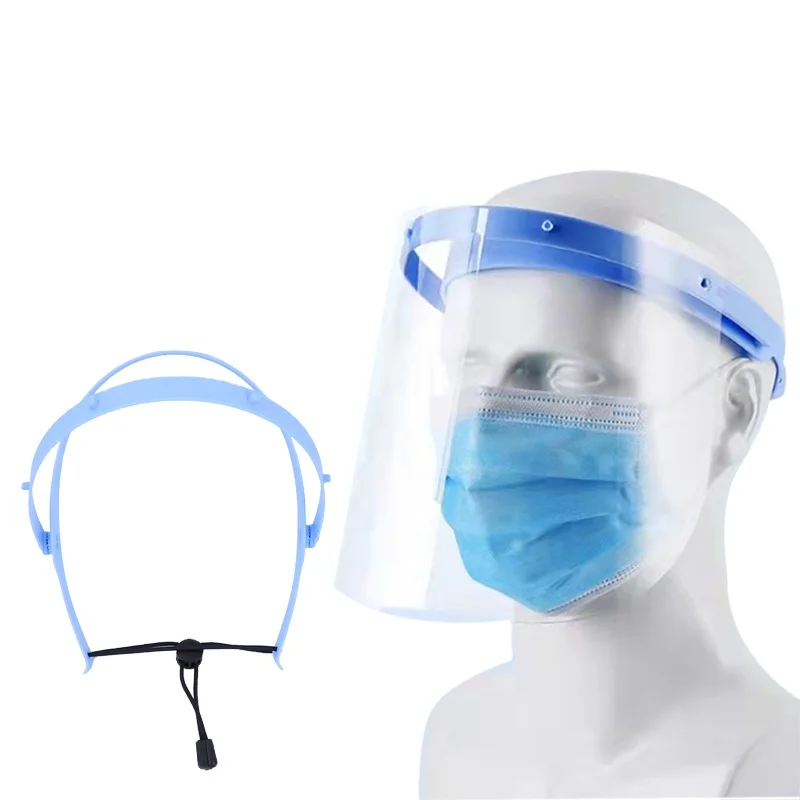 Protective Disposable Anti-fog Face Shield Guard Mask with Reusable Frame Face Shield Mask