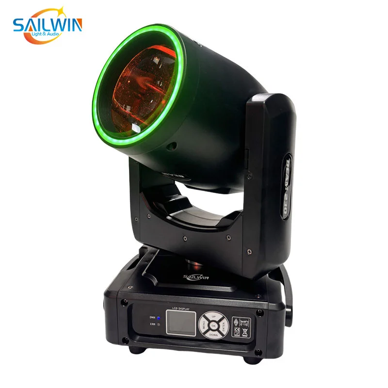 0 TAX EU Stock Moving Head Light MINI 230W 7R Lyre Sharpy Beam With RGB LED Strip 14 Gobos Color Wheel DJ Stage Lighting Event