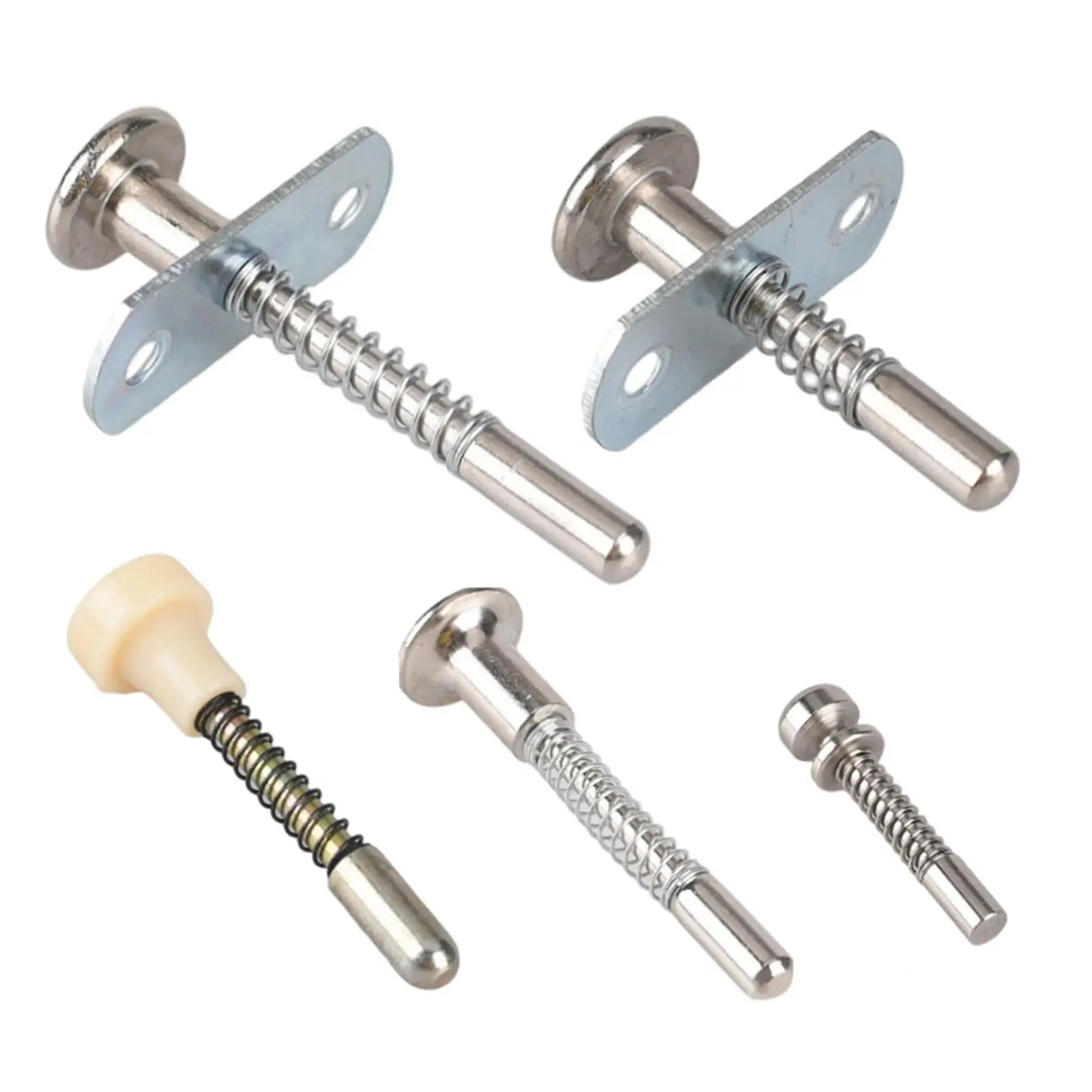 Spring Loaded Latch Pin Heavy Duty Multipurpose Easily Installation Steel Plunger for Cupboard Window Screen Small Bed Supplies