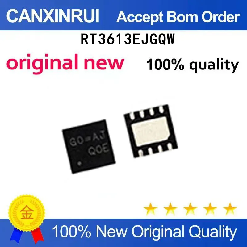 

(5-100 Pieces) New RT3613EJGQW RT3613EJ silk screen G0=9C GO=G0=QFN8 chip IC