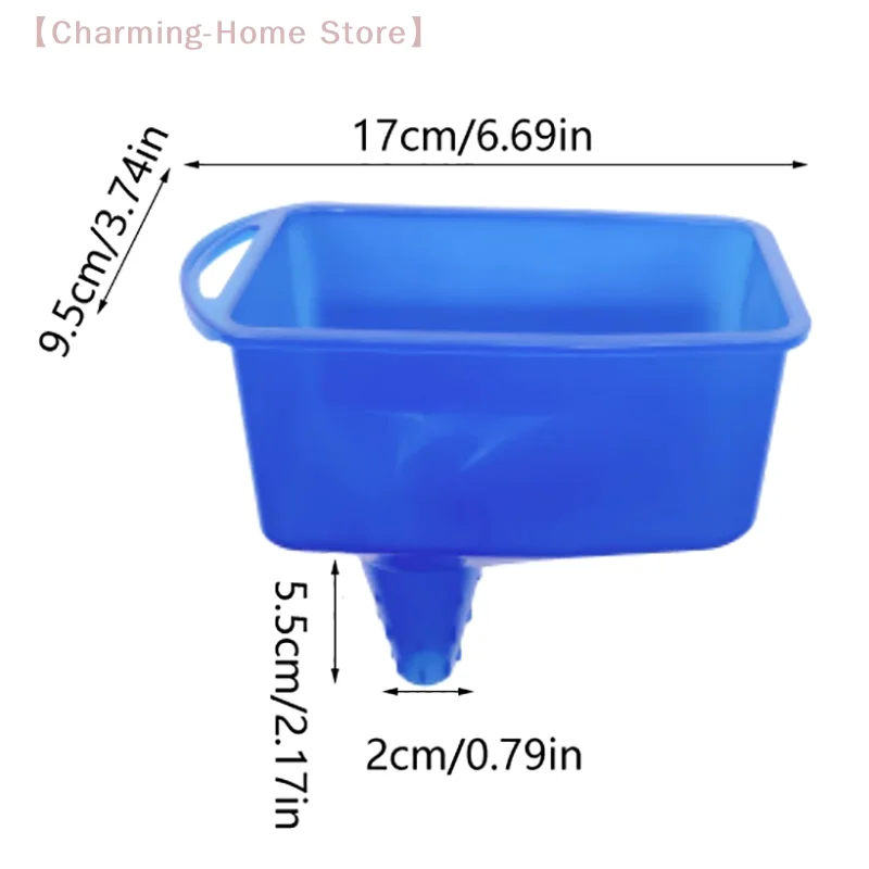 

【M】Spill Saver Oil Funnel Radiator Funnel Anti-Splash Petrol Funnel Automotive Refueling Tool Blue