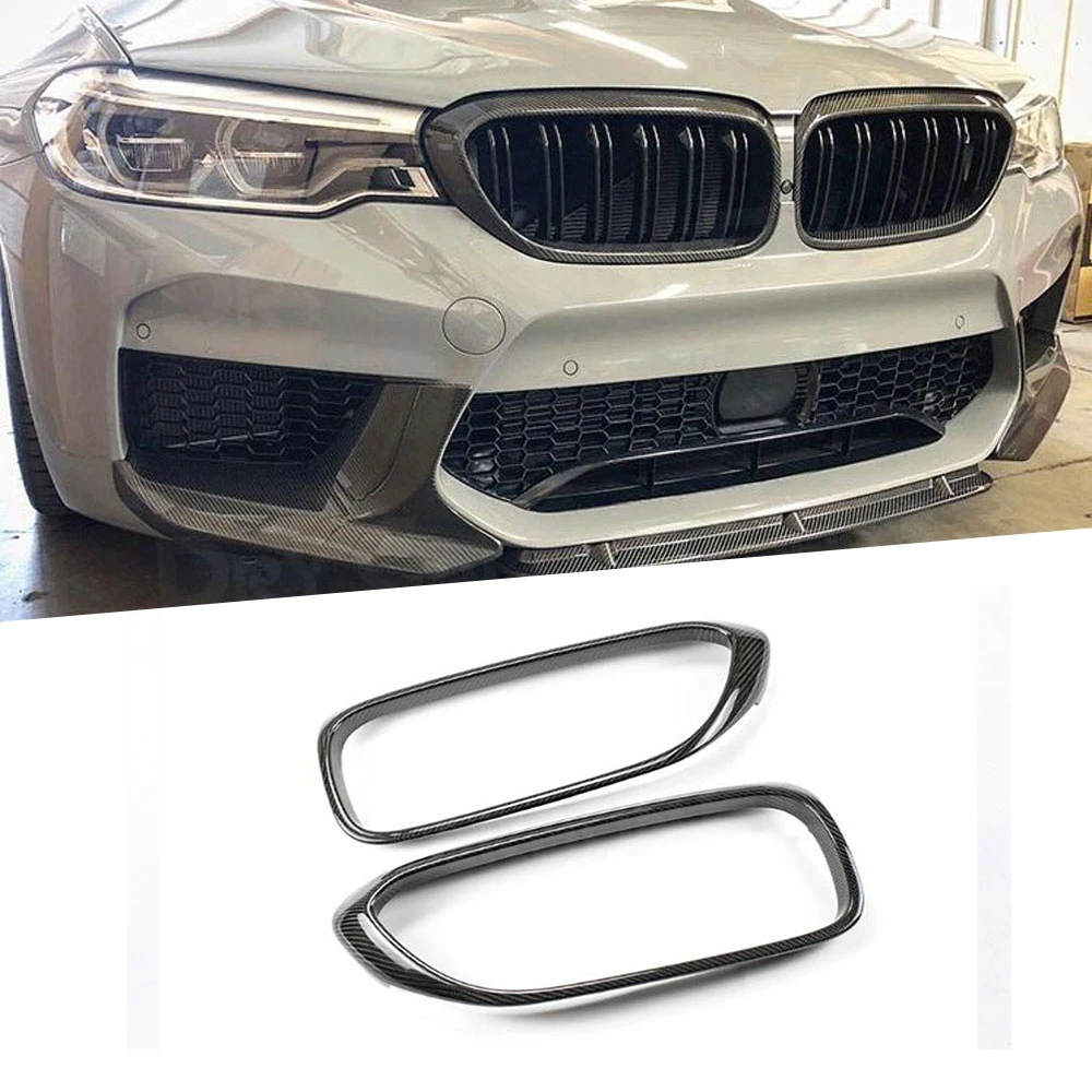 

Для BMW 5 серии G30 F90 M5 2018 2019, передняя решетка автомобиля, рамка из сухого углеродного волокна, средняя решетка, накладка, внешнее украшение