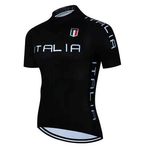 2025 hommes Maillot de cyclisme classique noir cyclisme course hauts à manches courtes cycliste vêtements chemise Maillot été vélo vêtements de vélo