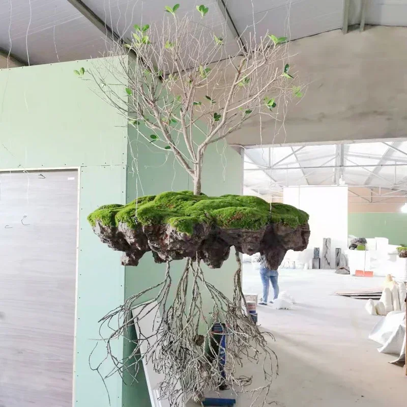 

Landscape Suspension Tree Stone Foam Fake Indoor Landscape Model Room Hanging Hanging Hanging Plant Decoration