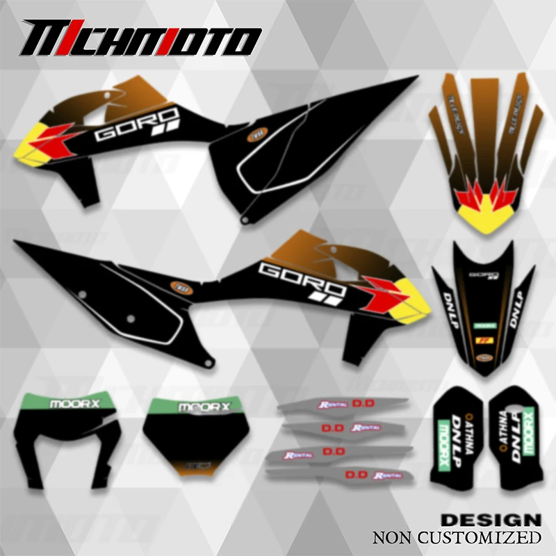 MCHMFG Motorcycle Graphics Decals Sticker Kits For KTM 125 250 350 450 500 525 SX SXF 2019 2020 2021 2022 EXC 2020-2023