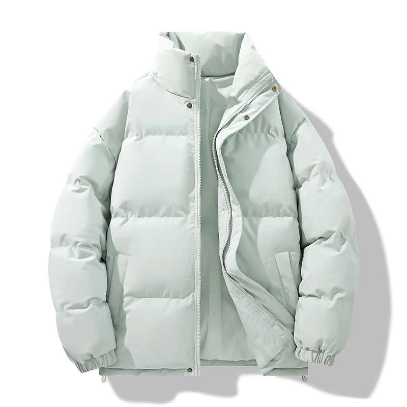 2026 Winter Men's Cotton Jacket Stand up collar Cotton Jacket Youth Winter Coat Korean Edition Trendy Thick  solid color Cotton