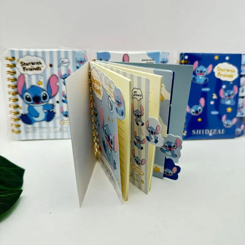 Disney Coil Notebook Stitch Cartoon Lilo & Stitch Portable Coil Book Daily Planners Notepad Office Student Stationery Wholesale