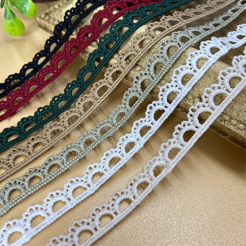 5Yards 1cm Width Water Soluble Lace Ribbon DIY Handmade Sewing Crafts Garment Dress Accessories Supplies