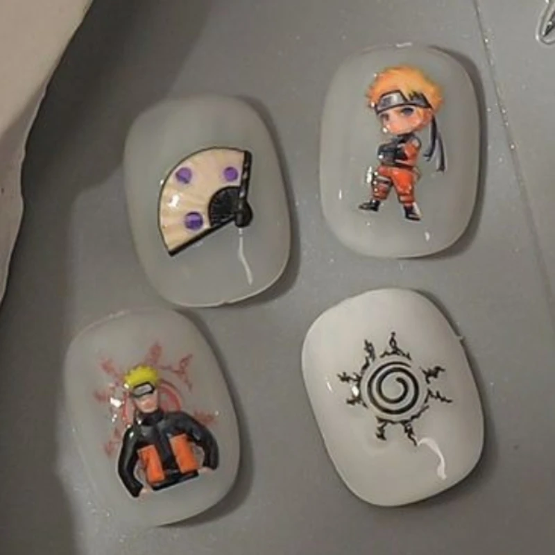 NARUTO Uchiha Itachi Uchiha Sasuke personalisierte kreative Nagelkunst-Aufkleber, zweidimensionale Relief-Nageldekorationsaufkleber, Geschenk – Detail 6