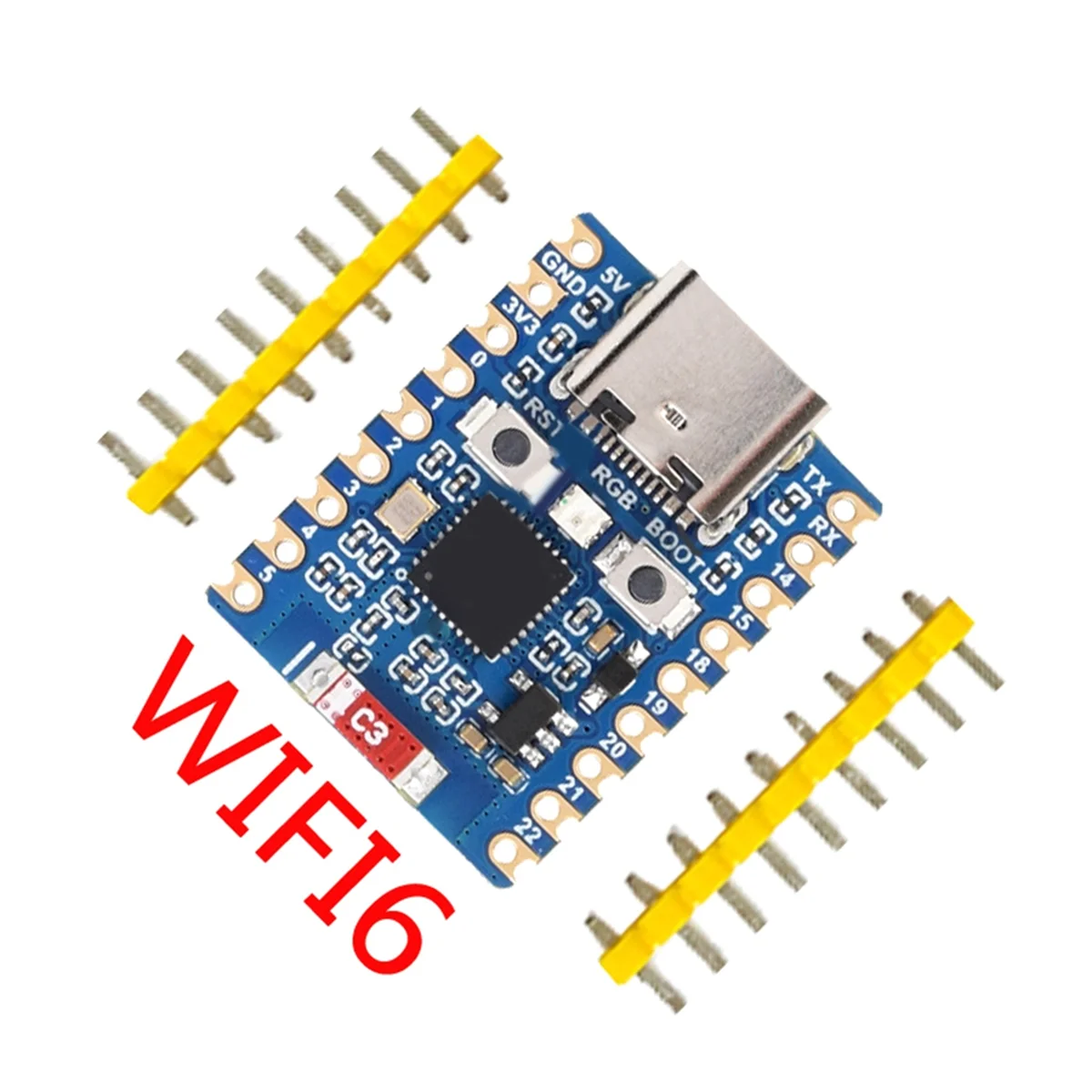 ABDX-ESP32 Development Board ESP32-C6 Mini Development Board Based on ESP32-C6FH4 Dual Processors 2.4GHz WiFi 6 & Bluetooth