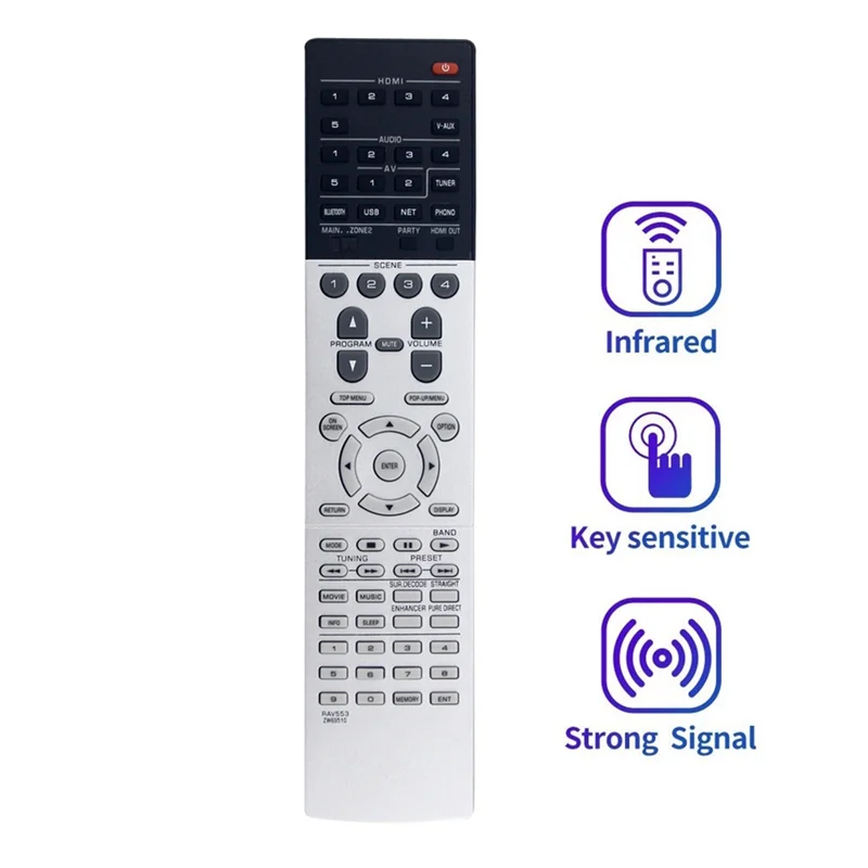 【B89E】RX-A1050 Control remoto de repuesto RAV553 para AVENTAGE ZW695100 RX-V683 RAV542 ZP601700 RX-AS710D receptor AV