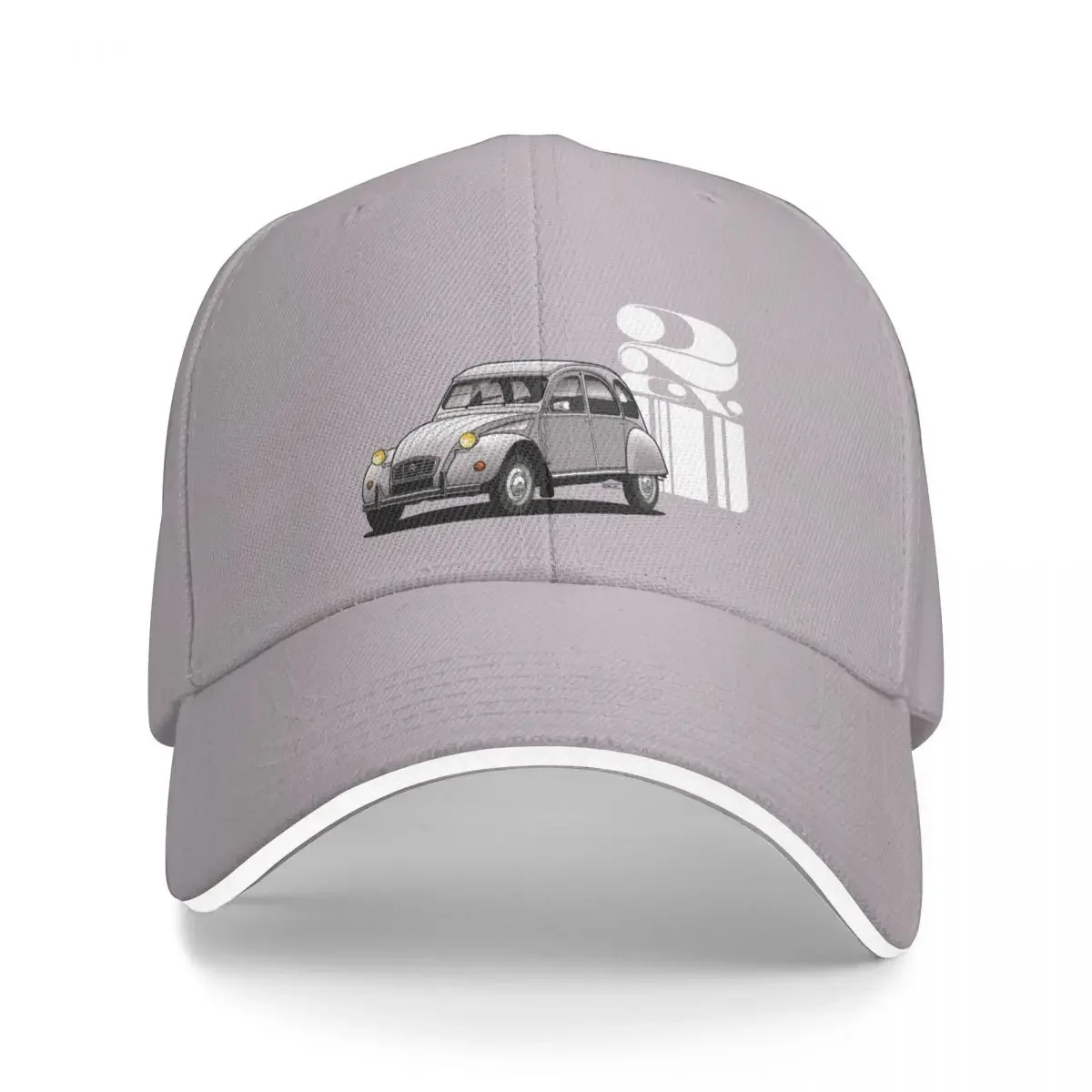 Deux Cheveux2CV 3/4 outline graphic illustrationCap Baseball Cap new hat fluffy hat ny cap mens tennis Women's