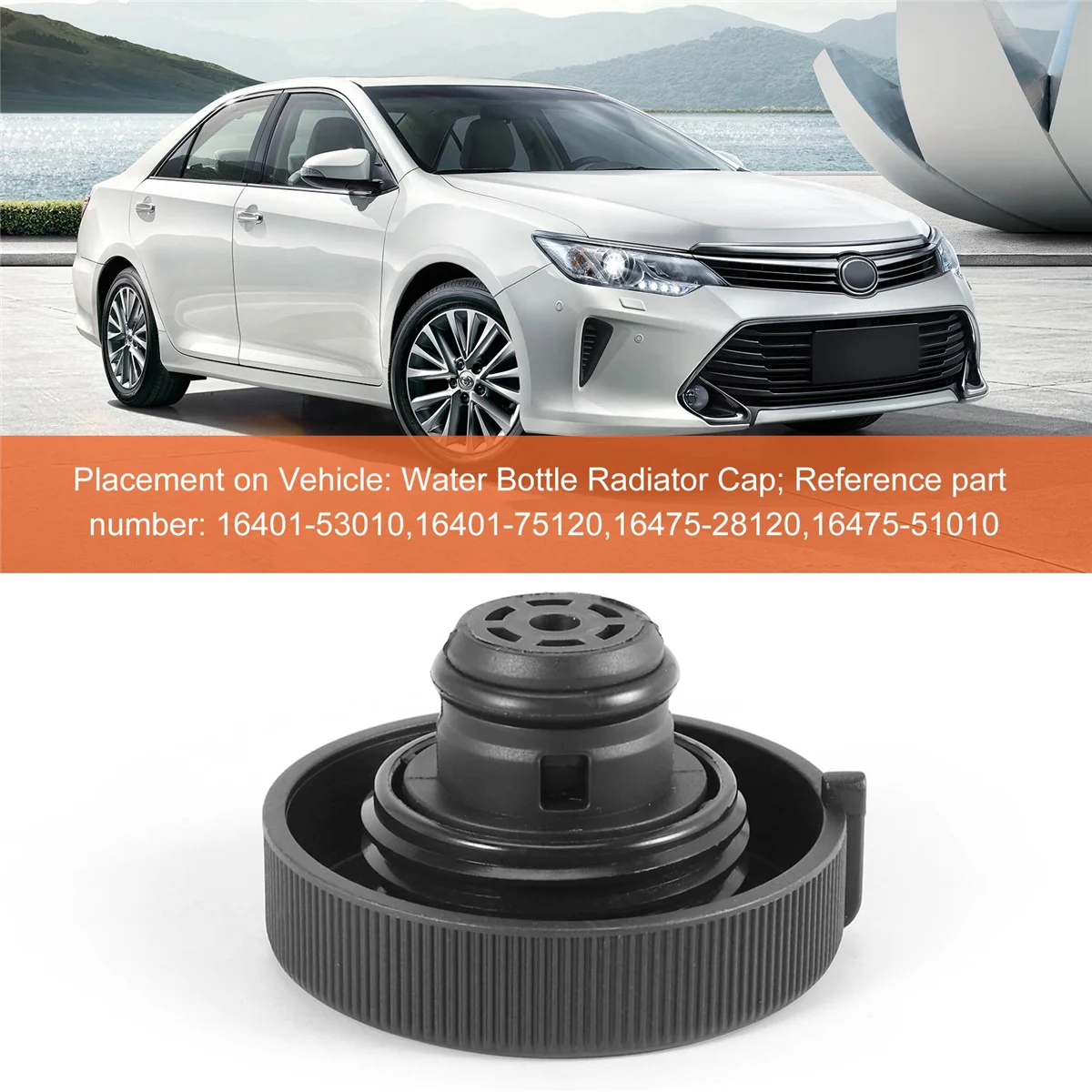 Tappo del serbatoio di recupero del troppopieno del liquido di raffreddamento del radiatore per IS 200D TREZIA 1647551010 16475-51010