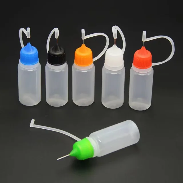 2023 nowy 1 szt. 10 ml plastikowe butelki z igłą do wyciskania płyn do oczu zakraplacz próbka kropla może być aplikatorem kleju wielokrotnego napełniania Vail