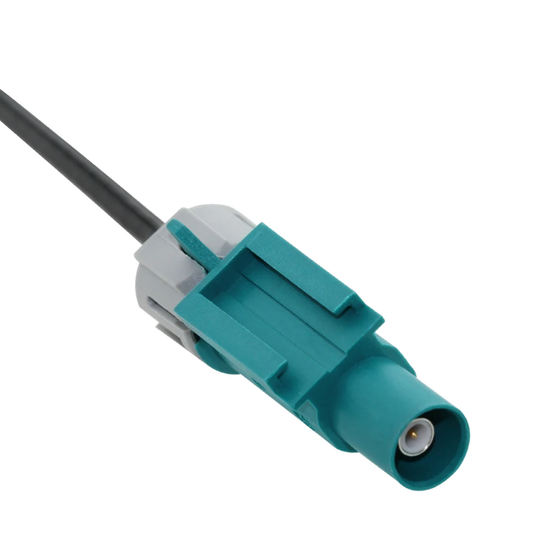 Conector de ángulo recto Fakra A hembra, Color negro A Fakra Z macho, Cable Pigtail impermeable, RG174, 15cm, 1 unidad