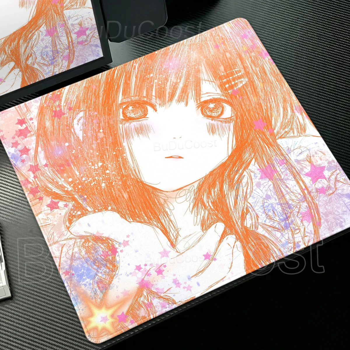 Anime Girl Aesthetics Mouse Pad Speed Gaming Keyboard Desk Mat PC Accessories Office Rubber Mousepad Desks Decort Small Playpad