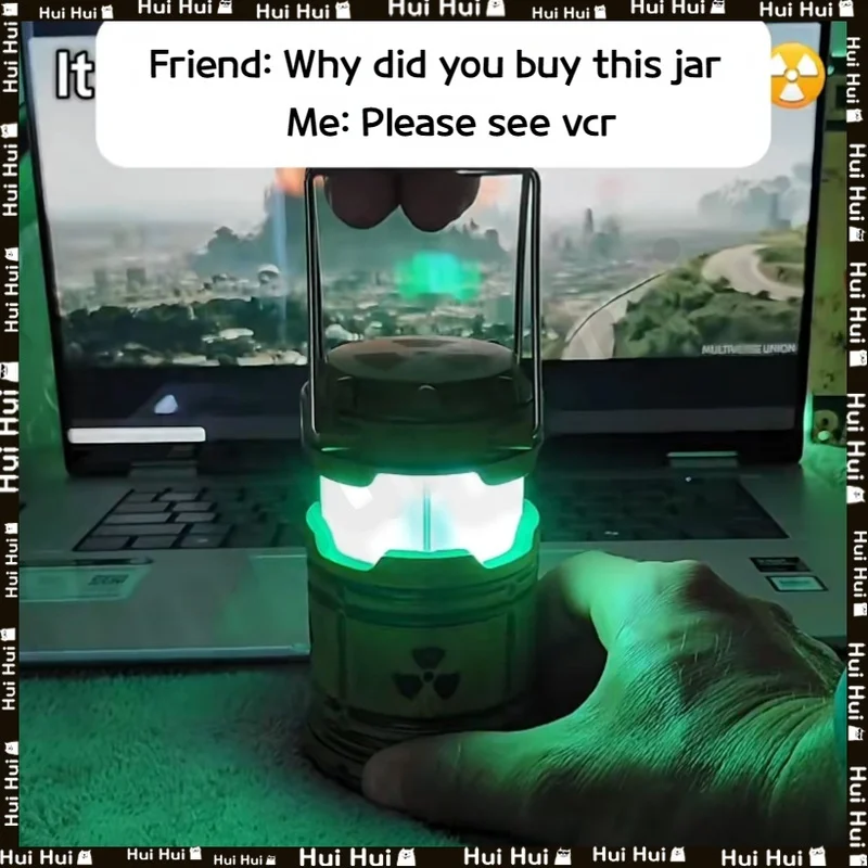 Micro Resin Nuclear Reactor Lantern Ornament Portable Night Light Ambient Light Nuclear Energy Device Home Bedroom