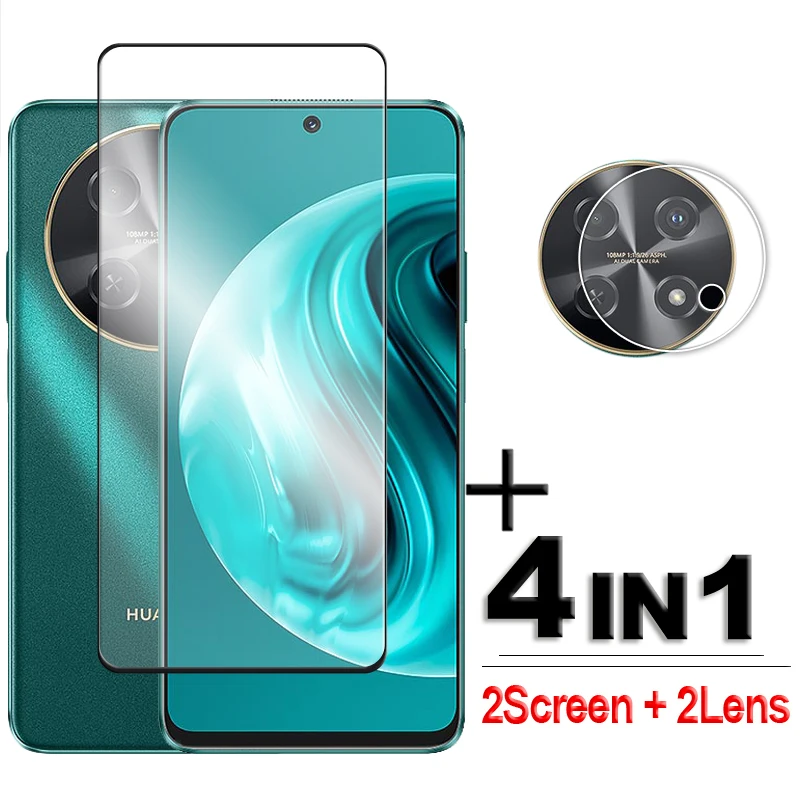 4in1 For Huawei Nova 12i Glass For Huawei Nova 12i 4G Tempered Glass 6.7 inch 2.5D Full Cover Screen Protector For Nova 12i Film