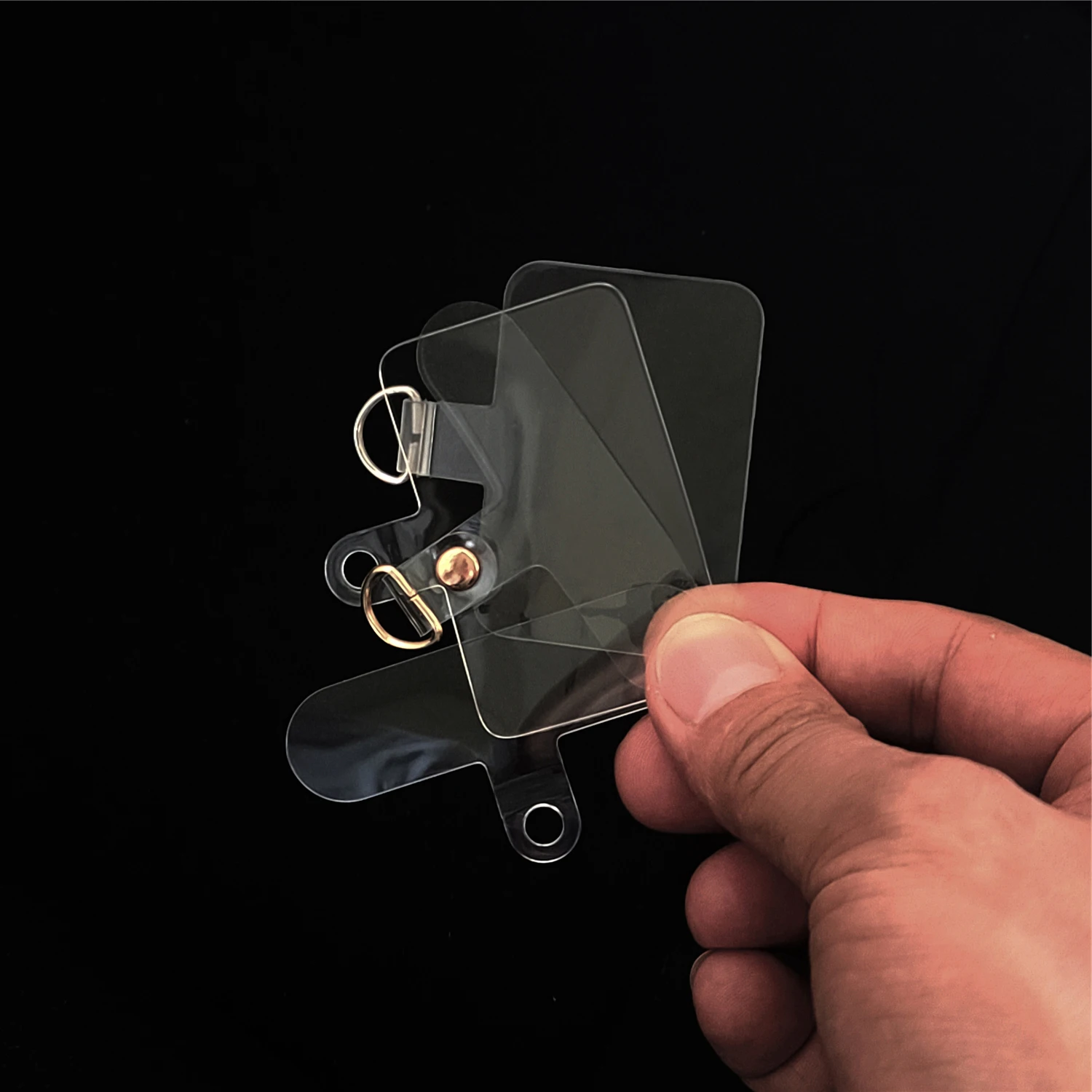 

2-10 Pcs Clear Lanyard Gasket Patch For Mobile Phone Universal Soft Sling Rope Card Clip Snap Strap Hang Cord Tab