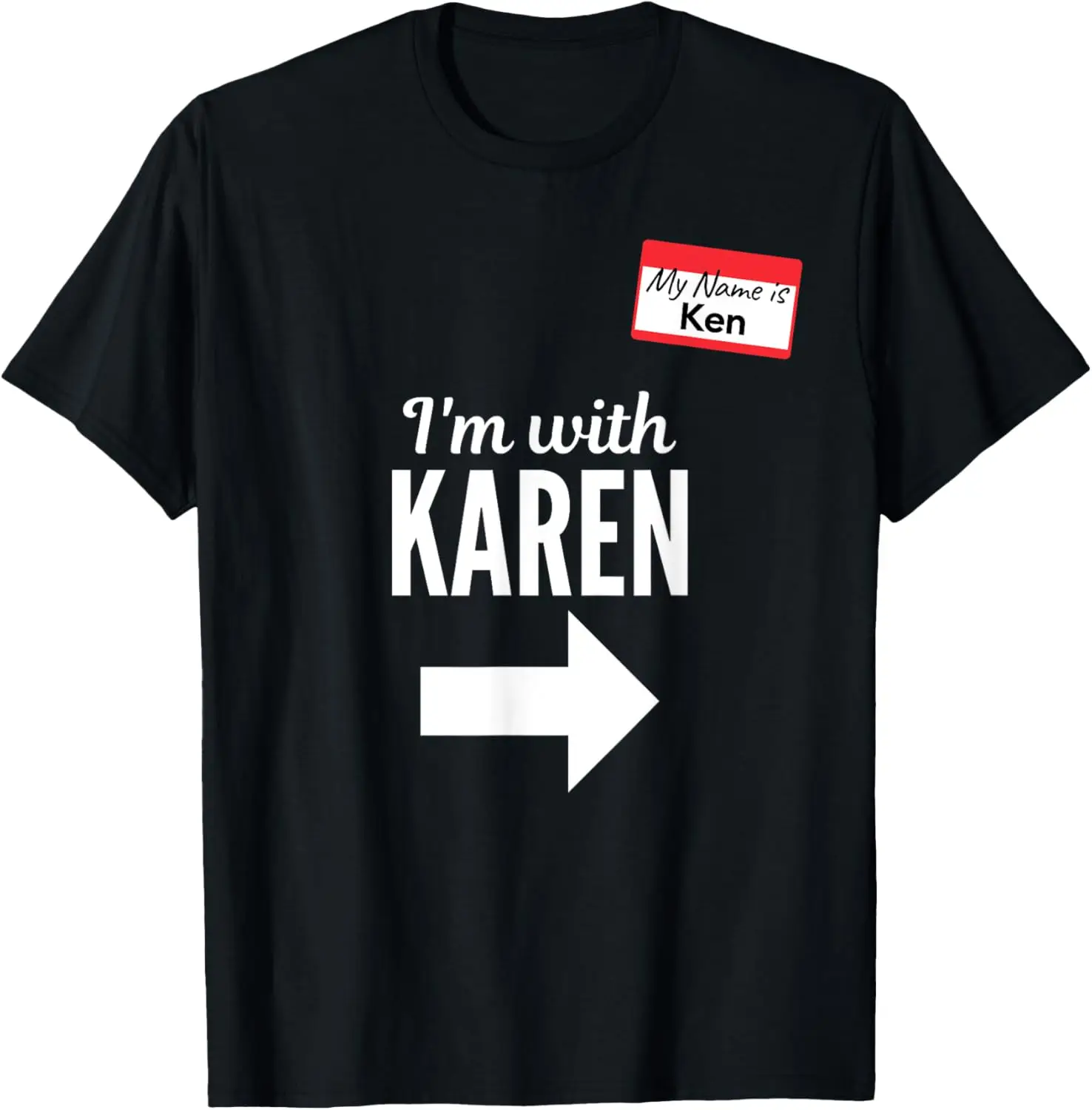 

Забавный Графический костюм на Хэллоуин I'm With Karen для женщин и мужчин, футболка