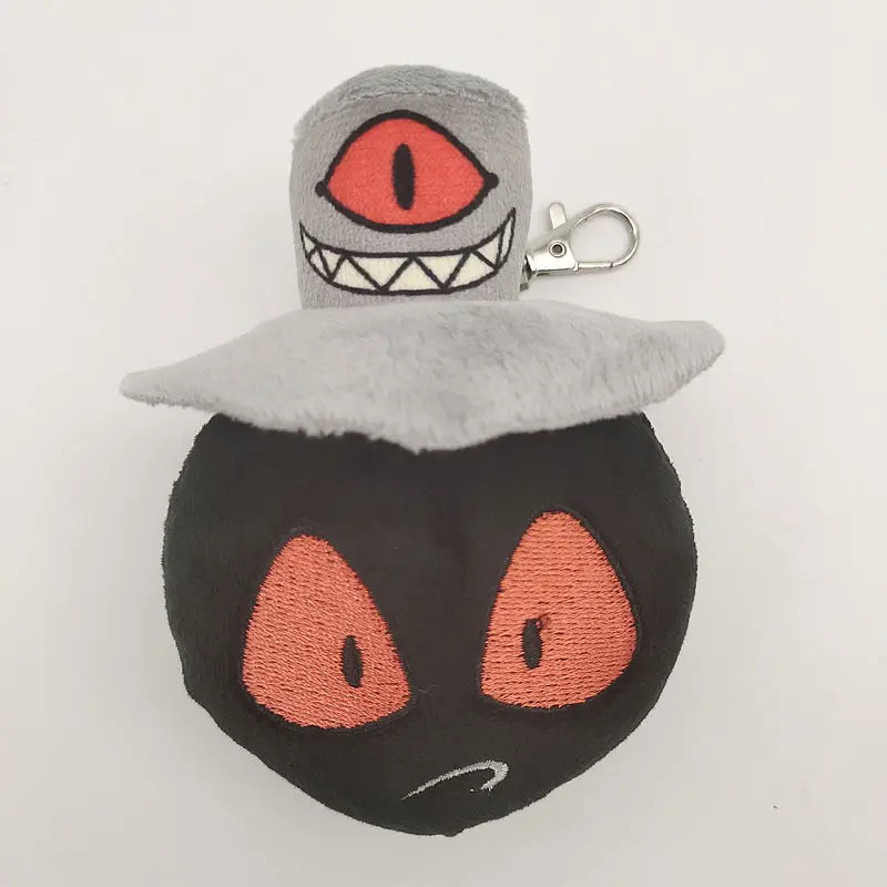 New Alastor Plush Keychain Adam Hazbined Cos Hotels Soft Stuffed Costume Cute Plushie Figure Hells for Children Kids Gift