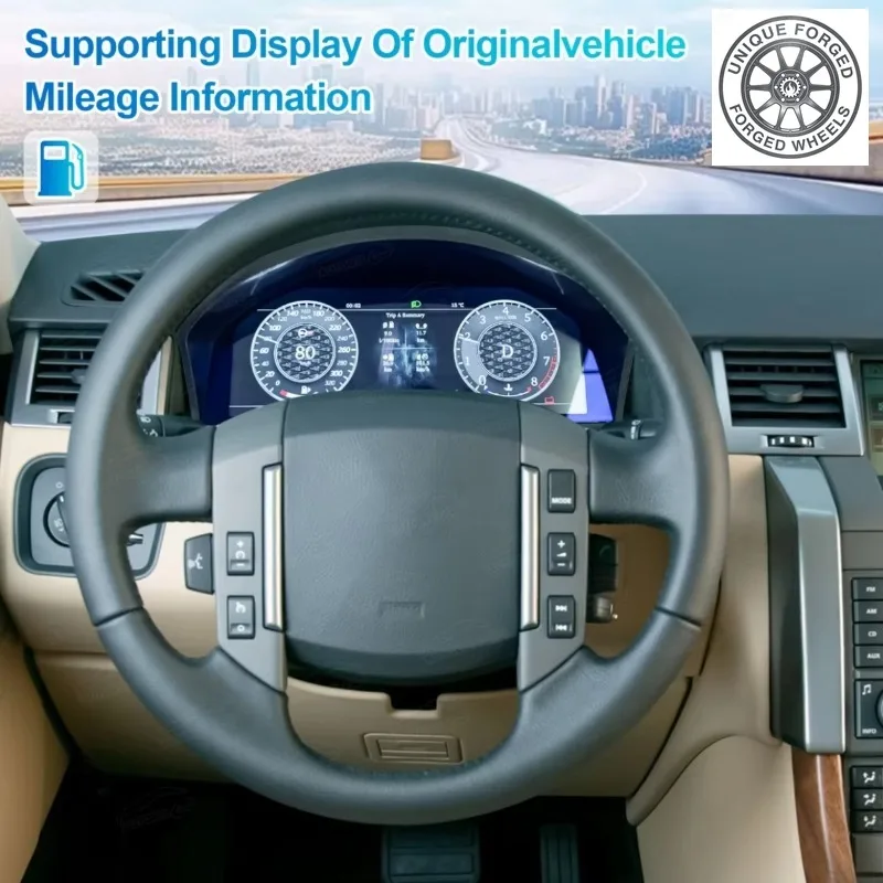 26 Style 12.3'' LCD Dashboard Digital Cluster For Range Rover Sport L320 2005 - 2009 Virtual Cockpit Speedometer