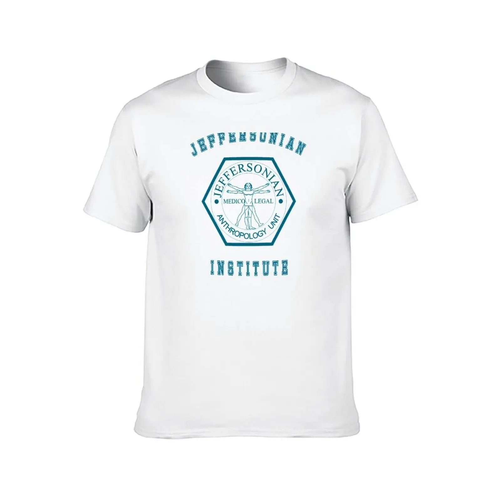 العظام-معهد جيفرسونيان ، جامعة نظرة تي شيرت قطن تي شيرت رجل 100% مضحك تي شيرت رجل تي شيرت #2