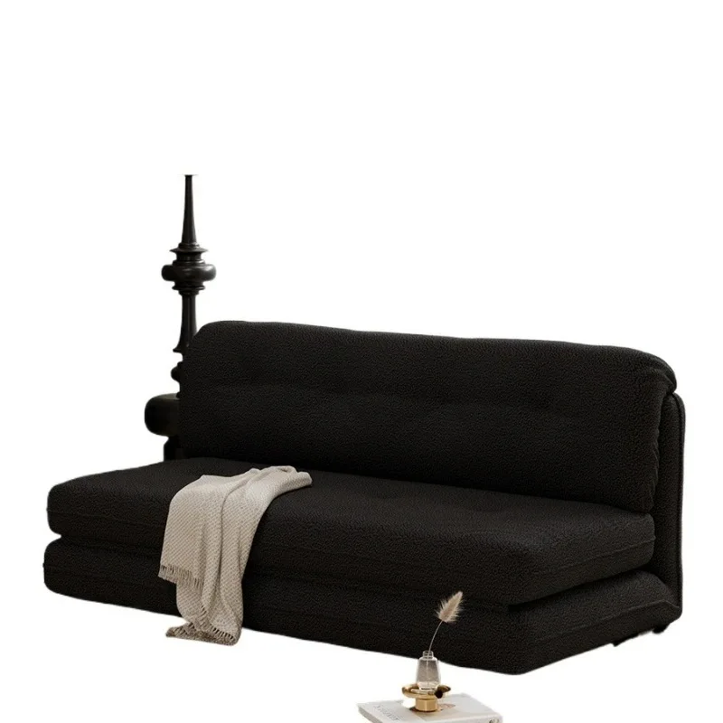 

French cream medieval style can lie down and sleep lazy The sofa bed can be removed and washed on the ground