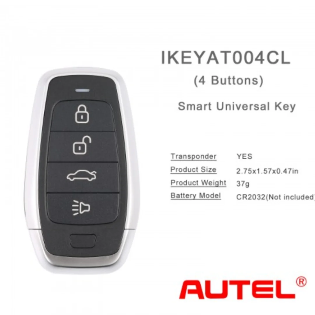 

AUTEL IKEYAT004CL 4 Buttons Independent Universal Smart Key 5pcs/lot