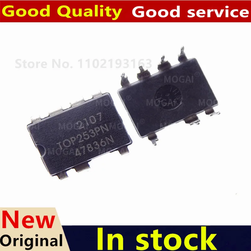 (5piece)100% New TOP252PN TOP253PN TOP254PN TOP255PN TOP256PN TOP257PN TOP258PN DIP-7